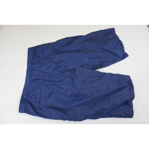 Vintage Polo Jeans Ralph Lauren Blue Yellow Snap Breakaway Sweat Track Shorts XL - Picture 8 of 8